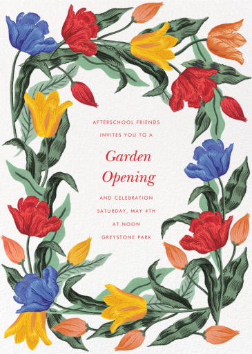 Tulip Garden - Business Event Invitation by Rifle Paper Co.