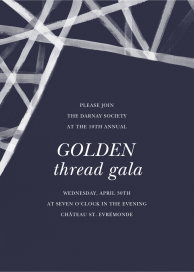 Channels (Tall) - Fundraiser Invitation by Kelly Wearstler