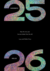 Glitter Goodbye - New Year's Card by Paperless Post