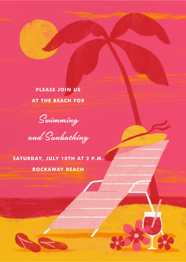 Pink Sunset - Summer Party Invitation by Paperless Post