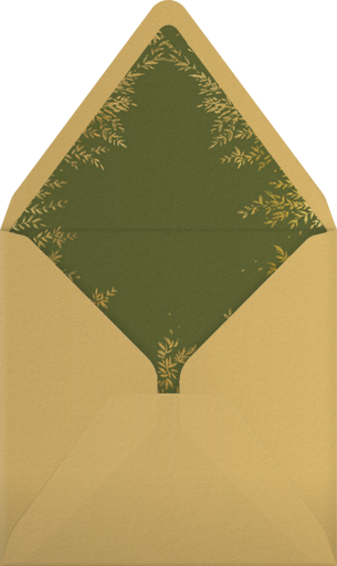 Gold Wreath - Paperless Post Envelope