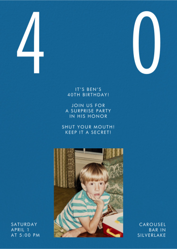 Time Capsule - Birthday Invitation by Goods Gang