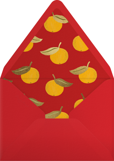 Tangerine Tree - Paperless Post Envelope