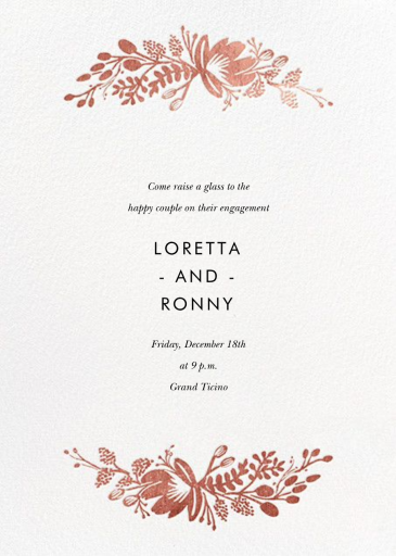 Floral Silhouette - Bar & Bat Mitzvah Invitation by Rifle Paper Co.