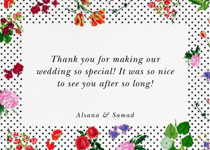 Botanical Dot - Thank You - Stationery by Oscar de la Renta