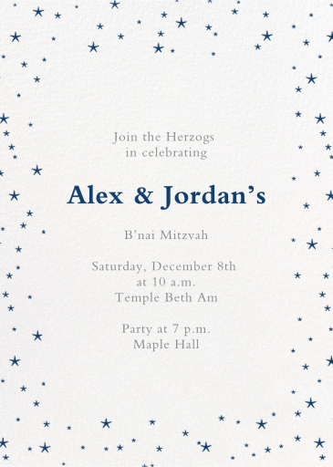 Andromeda - Hanukkah Invitation by Paperless Post
