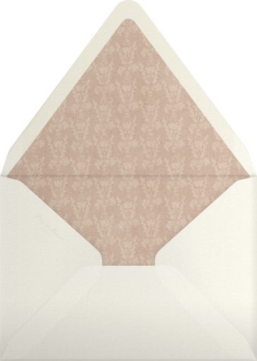 Vintage Bow Damask Announcement Envelope