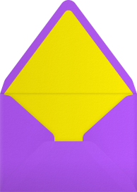 Retro Rainbow Party Invitation Envelope