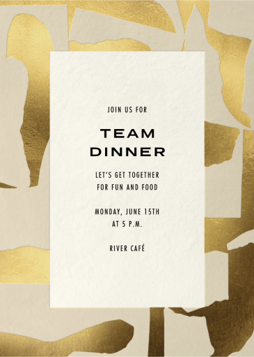 Gold Tesserae - Business Invitation by Kelly Wearstler