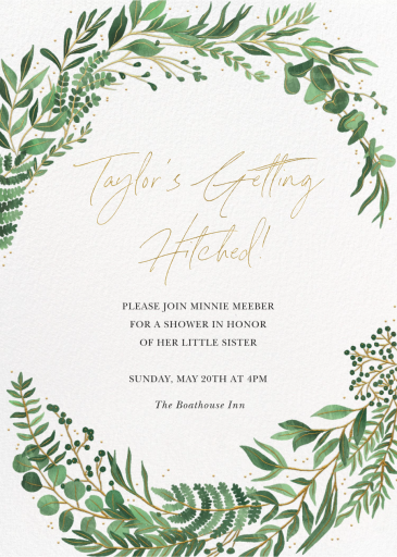 Verde - Bridal Shower Invitation by Paperless Post