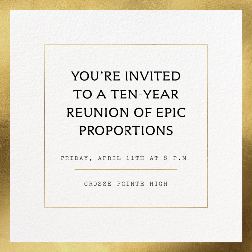 Foil Square - Alumni Event Invitation by Paperless Post