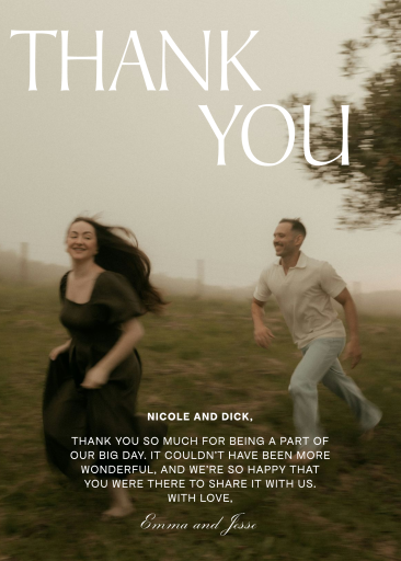 Perfect Duo - Thank You Card by Paperless Post