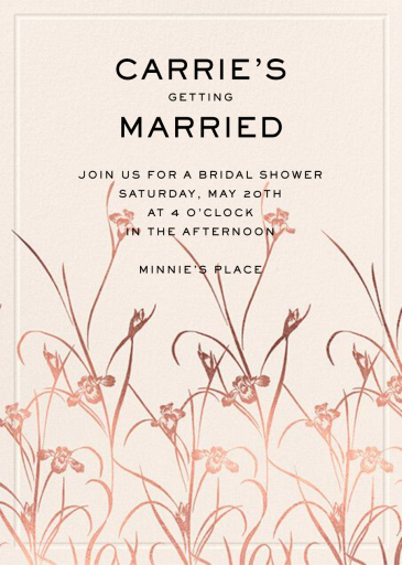 Golden Garden (Invitation) - Invitation by Carolina Herrera