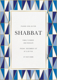 Laguna - Shabbat Invitation by Jonathan Adler