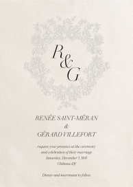 First Frost (Invitation) by  Monique Lhuillier