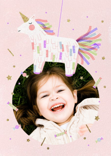 Unicorn Piñata Photo by Paperless Post