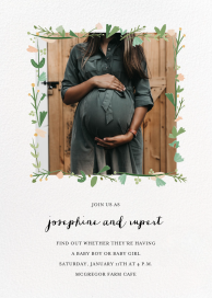 Miss Potter Photo - Gender Reveal Invitation by Mr. Boddington's Studio