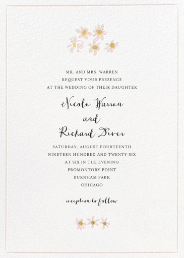 Better Daisies - Wedding Invitation by Mr. Boddington's Studio