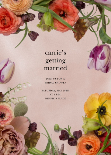 Fructidor - Bridal Shower Invitation by Putnam & Putnam