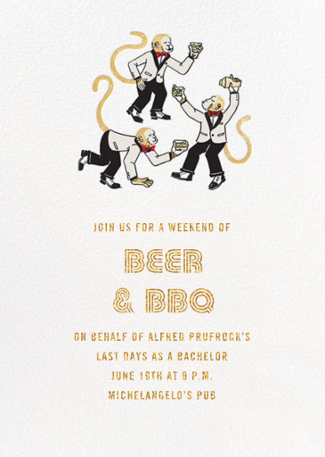 Monkey Suits - Bachelor Party Invitation by Paperless Post