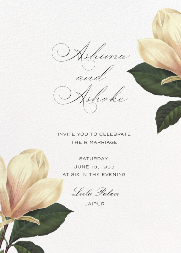 Ivory Petals - Invitation by Sketch Design Studio