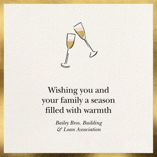 Cute Flutes - Business Holiday Card by kate spade new york