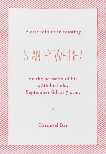 The Prepster - Surprise Party Invitation by Mr. Boddington's Studio