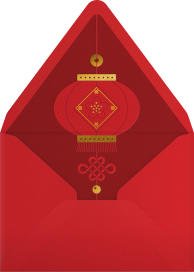 Golden Horse - Paperless Post Envelope