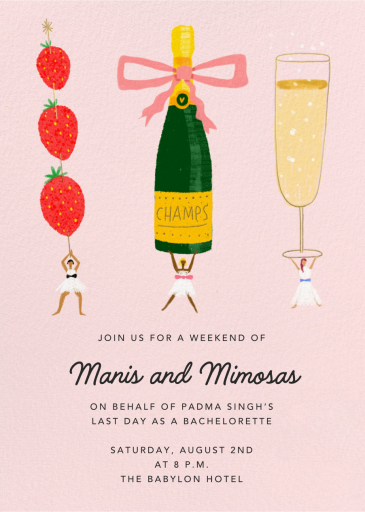 Like a Champ - Bachelorette Party Invitation by Carolyn Suzuki Studio