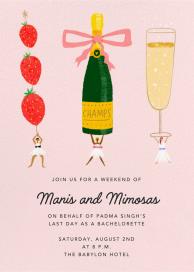 Like a Champ - Bachelorette Party Invitation by Carolyn Suzuki Studio