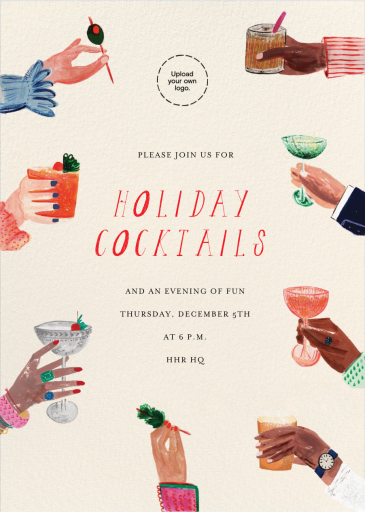 Let's Toast - Corporate Holiday Party Invitation by Mr. Boddington's Studio