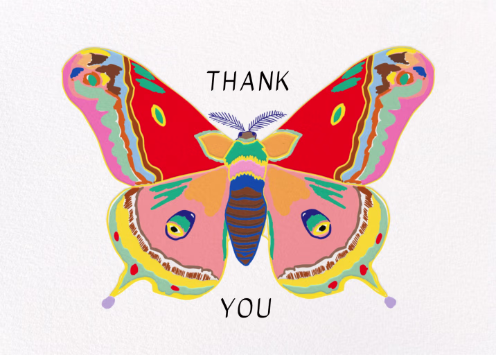Butterfly Flight - Thank You Card by Hartland Cards
