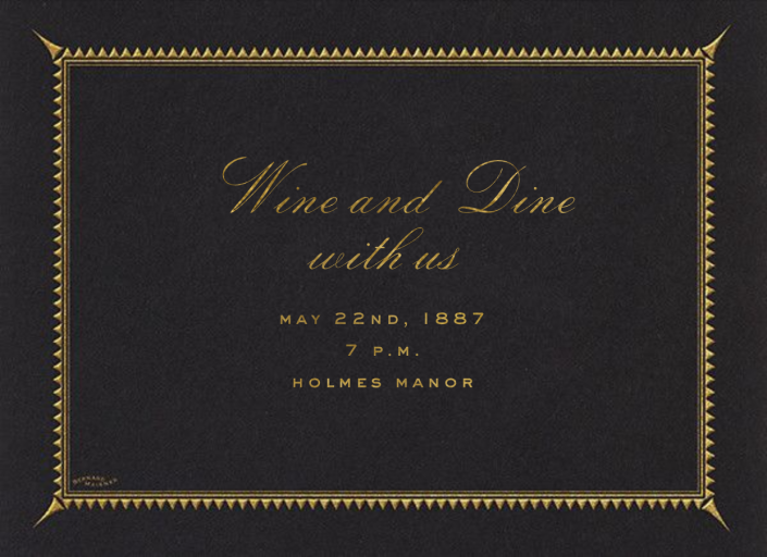 Triangles Border - Party Invitation by Bernard Maisner