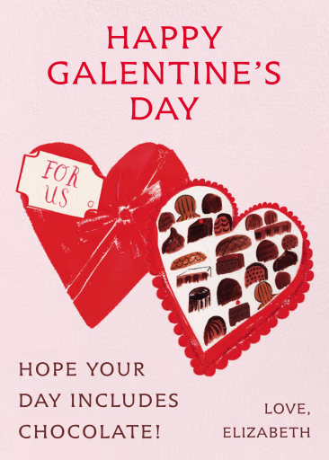 Chocolate Sweets - Valentine's Day Card by Mr. Boddington's Studio