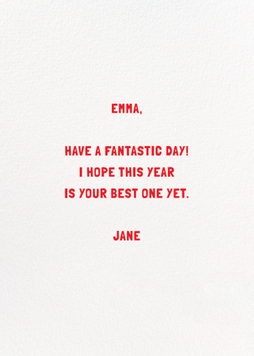 Birthday Sweets by Hartland Cards - Back