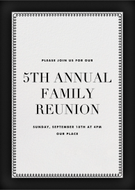 Bold Line (Tall) - Family Reunion Invitation by The Indigo Bunting