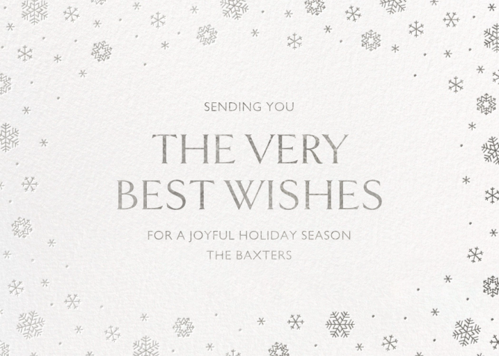 White Out - Ivory - Business Holiday Card by Paperless Post