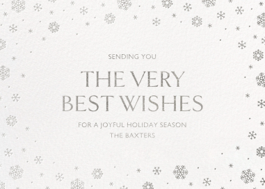White Out - Ivory - Business Holiday Card by Paperless Post