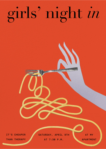 Pasta Twirl - Invitation by Paperless Post