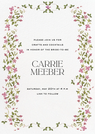 Creeping Magnolia - Bridal Shower Invitation by Stephanie Fishwick