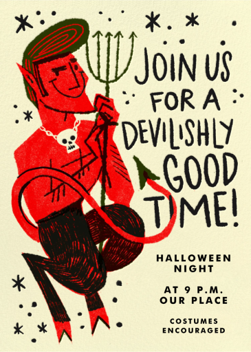 Devilishly Good Time - Invitation by Hello!Lucky