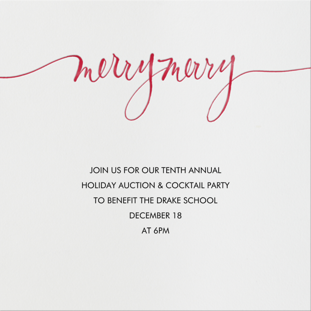 Merry Merry - Holiday Party Invitation by Linda and Harriett