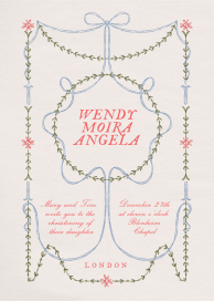 Interwoven - Baptism & Christening Invitation by Emilia Wickstead