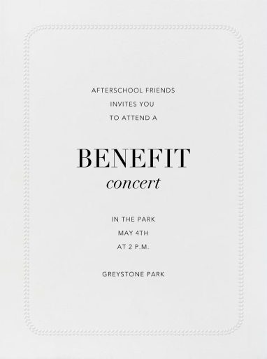 Leaf Inner Bevel Border by Paperless Post