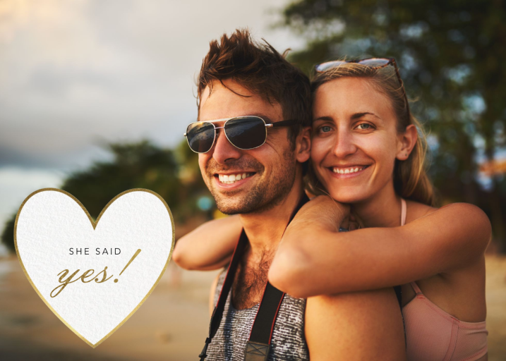 Where the Heart Is - Wedding Announcement by Paperless Post