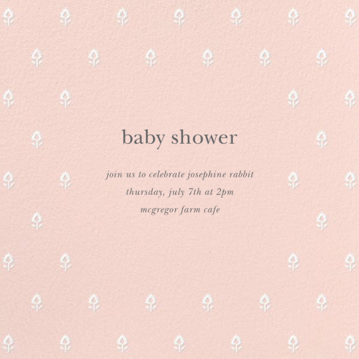 Embroidered Blossom - Summer Party Invitation by Sugar Paper