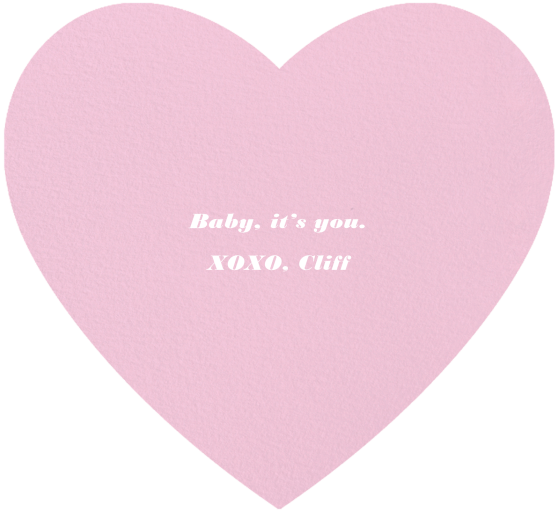 Full Heart Photo - Greeting Card by Paperless Post - Back