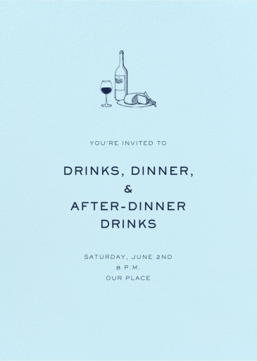 Glacier (Tall) - Corporate Reception Invitation by Paperless Post