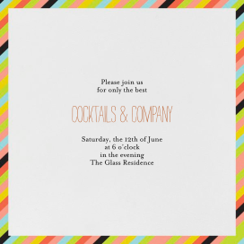 Lollipop - Cocktail Party Invitation by Mr. Boddington's Studio