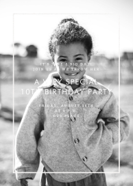 Portrait Outline - Birthday Invitation by Paperless Post